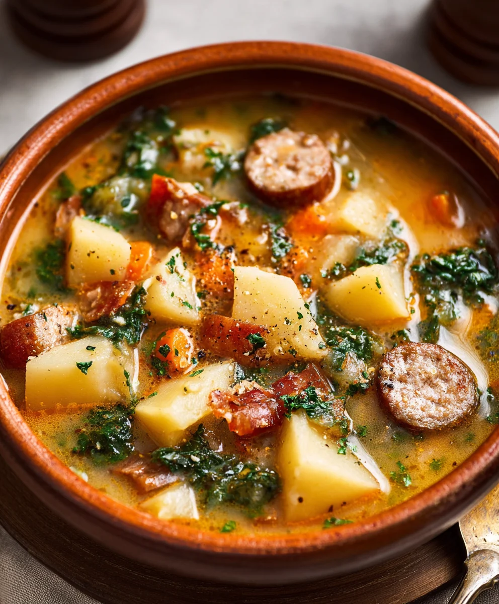 Hearty Beef Sausage Potato Soup Non-Non-Non-Alcoholic Alternativeic