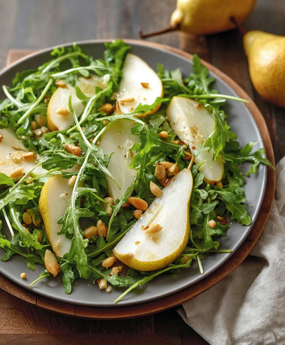 Pear Arugula Salad Honey Vinaigrette - Fresh & Easy
