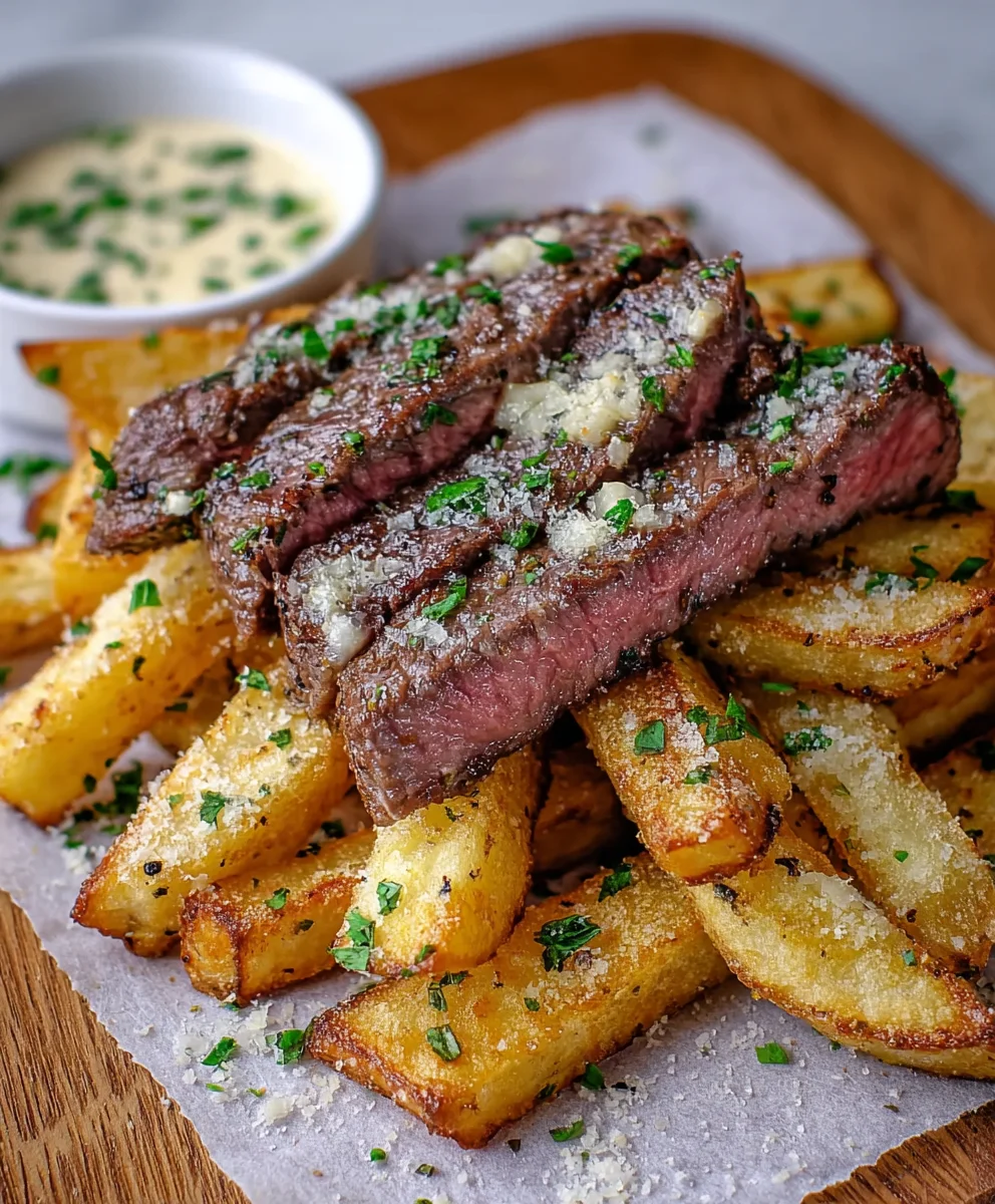 Garlic Parmesan Steak Fries-Easy Flavorful Recipe