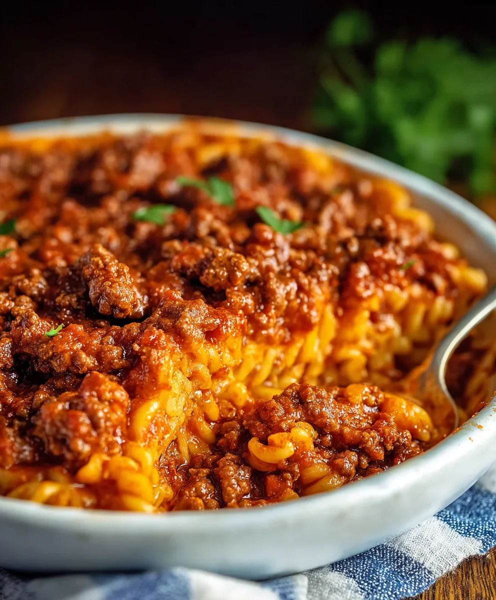Easy Beef Sloppy Joe Casserole Recipe