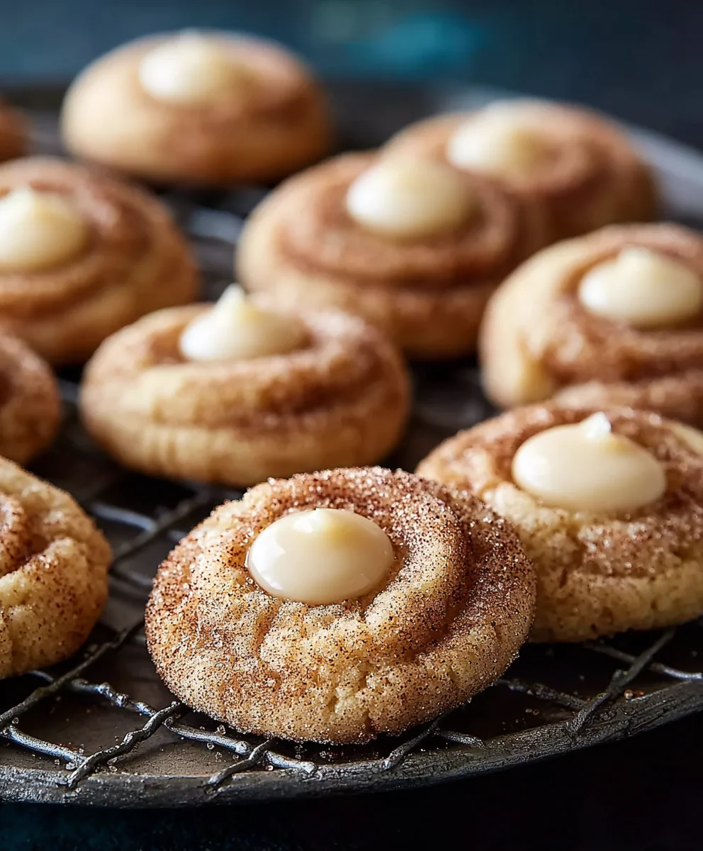 Eggnog Snickerdoodle Thumbprint Cookies Recipe