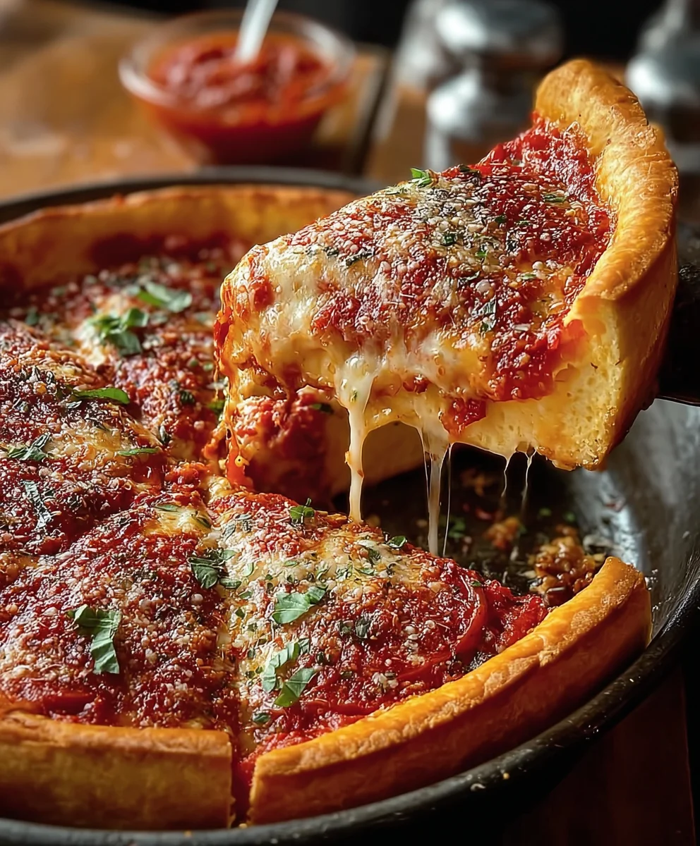 Authentic Chicago Deep Dish Pizza Recipe