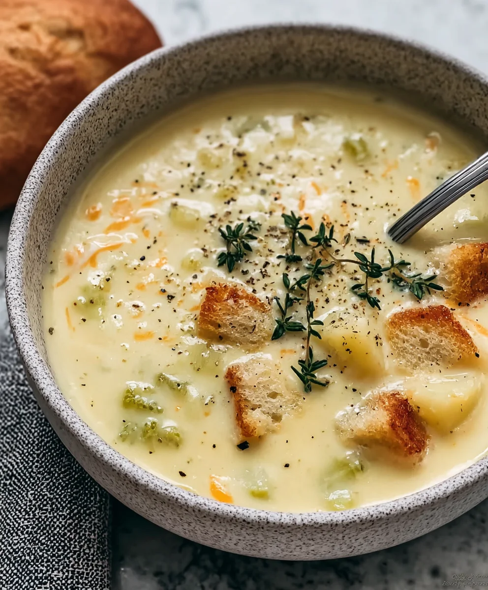 Creamy Cheese Soup- Easy & Delicious Comfort Food
