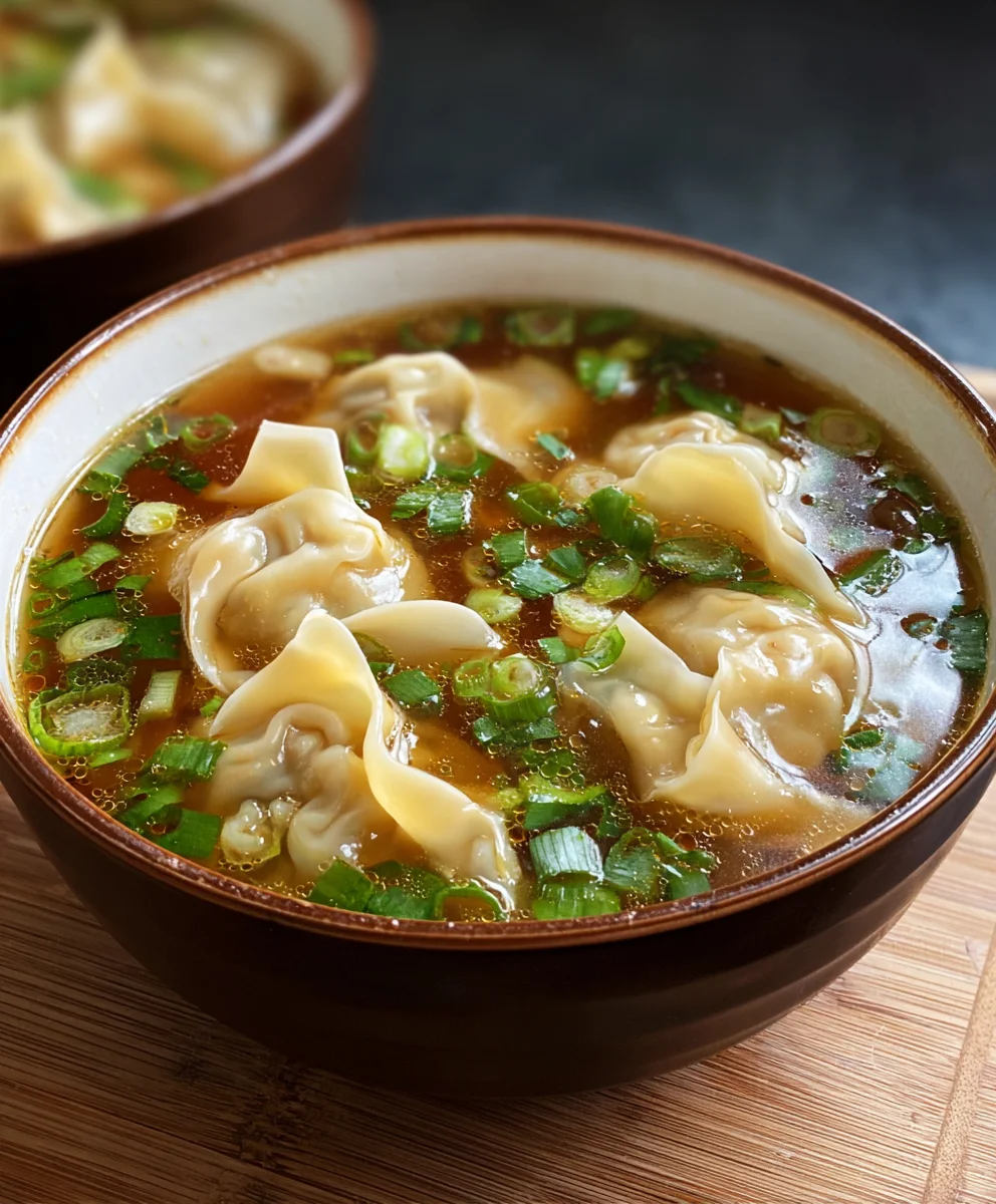 Easy Wonton Soup Recipe- Flavorful Beef Dumpling Delight