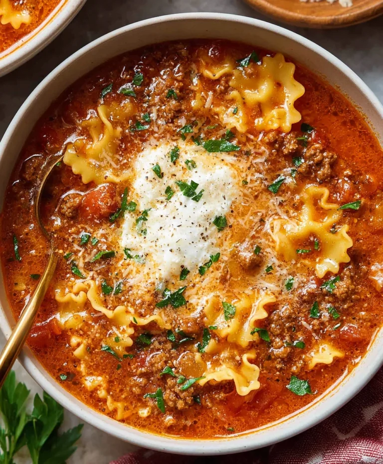 Easy Lasagna Soup Recipe-Hearty One-Pot Meal