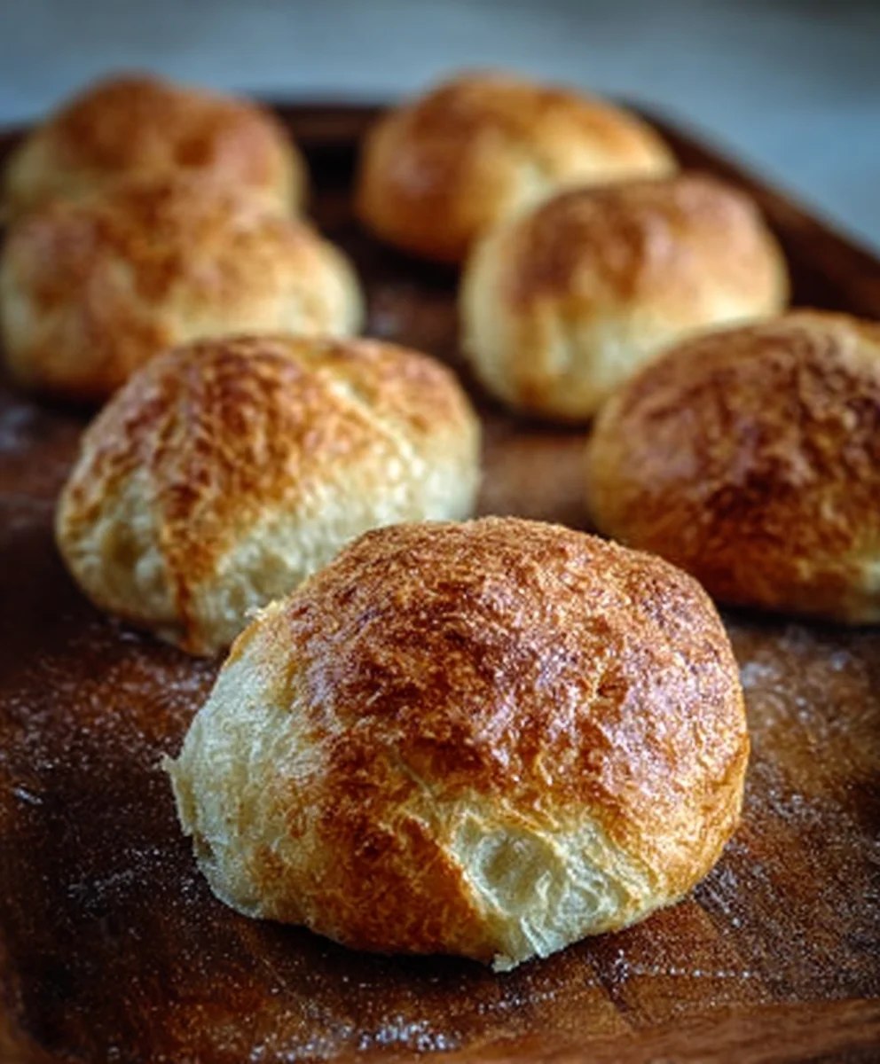 Easy No Knead Crusty Rolls Recipe