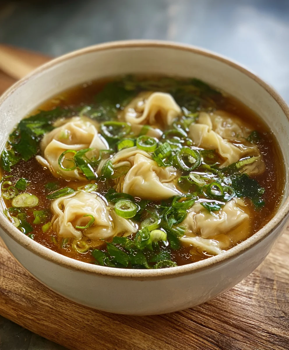 Easy Wonton Soup Recipe- Flavorful Beef Dumpling Delight
