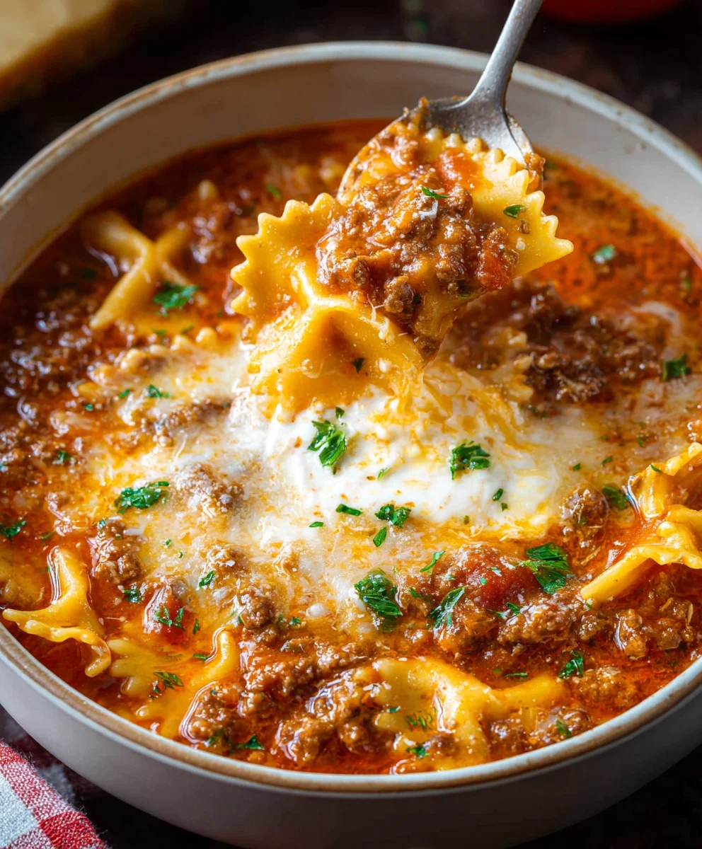 Easy Lasagna Soup Recipe-Hearty One-Pot Meal