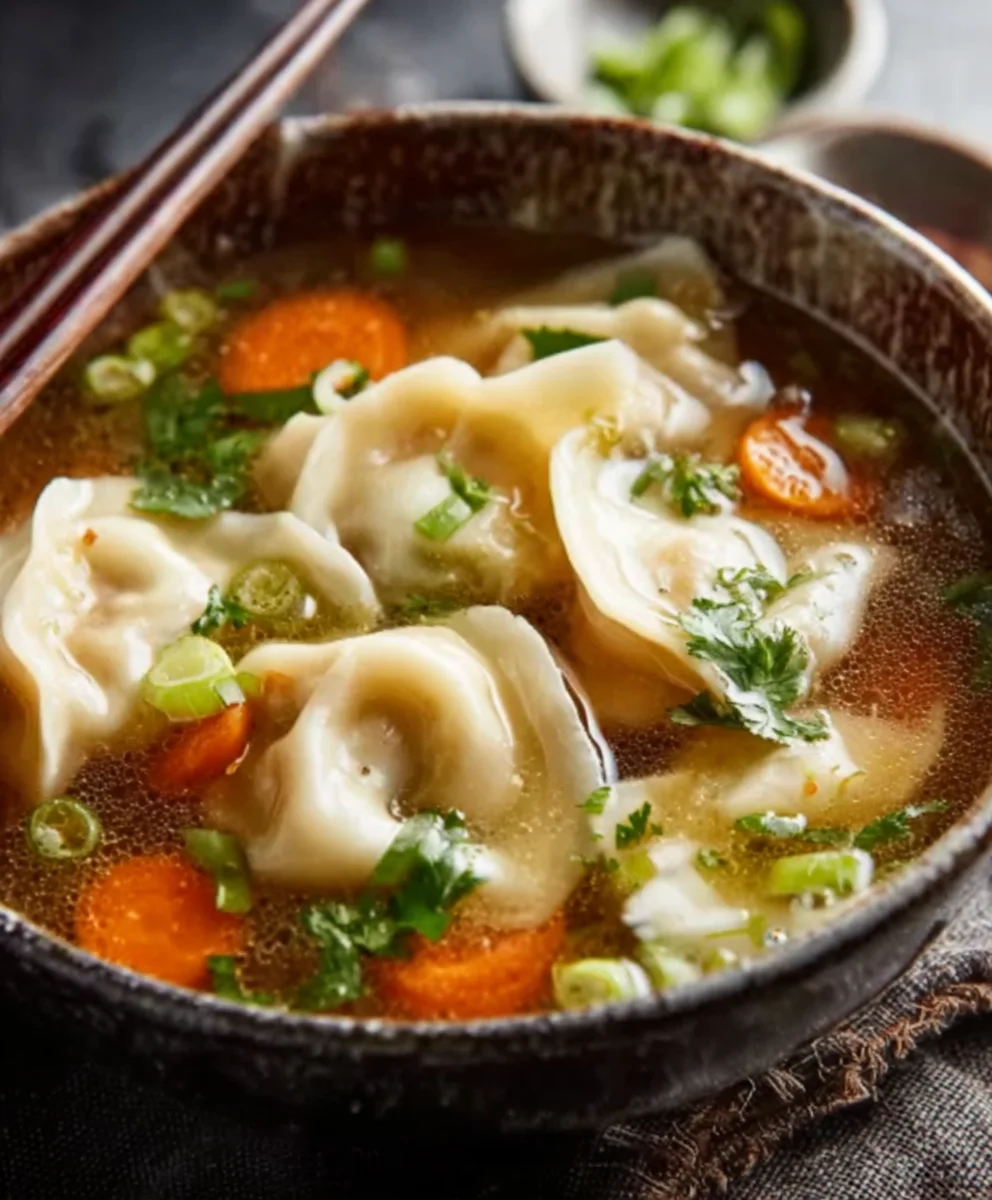 Potsticker Beef Soup- A Cozy Delight Recipe