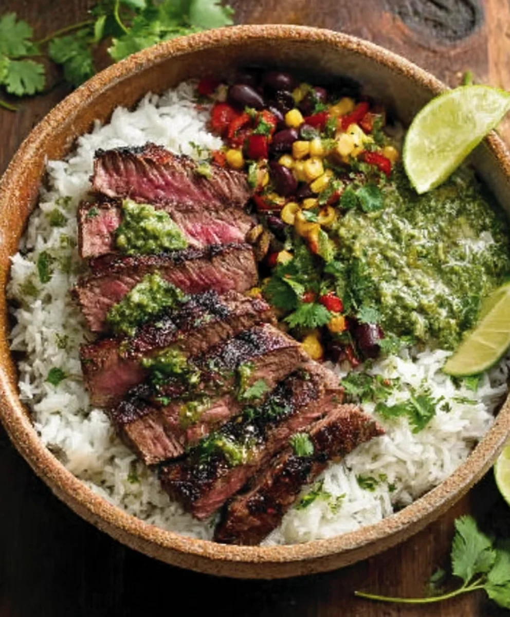 Cilantro Lime Beef Steak Bowls - Easy Flavorful Meal
