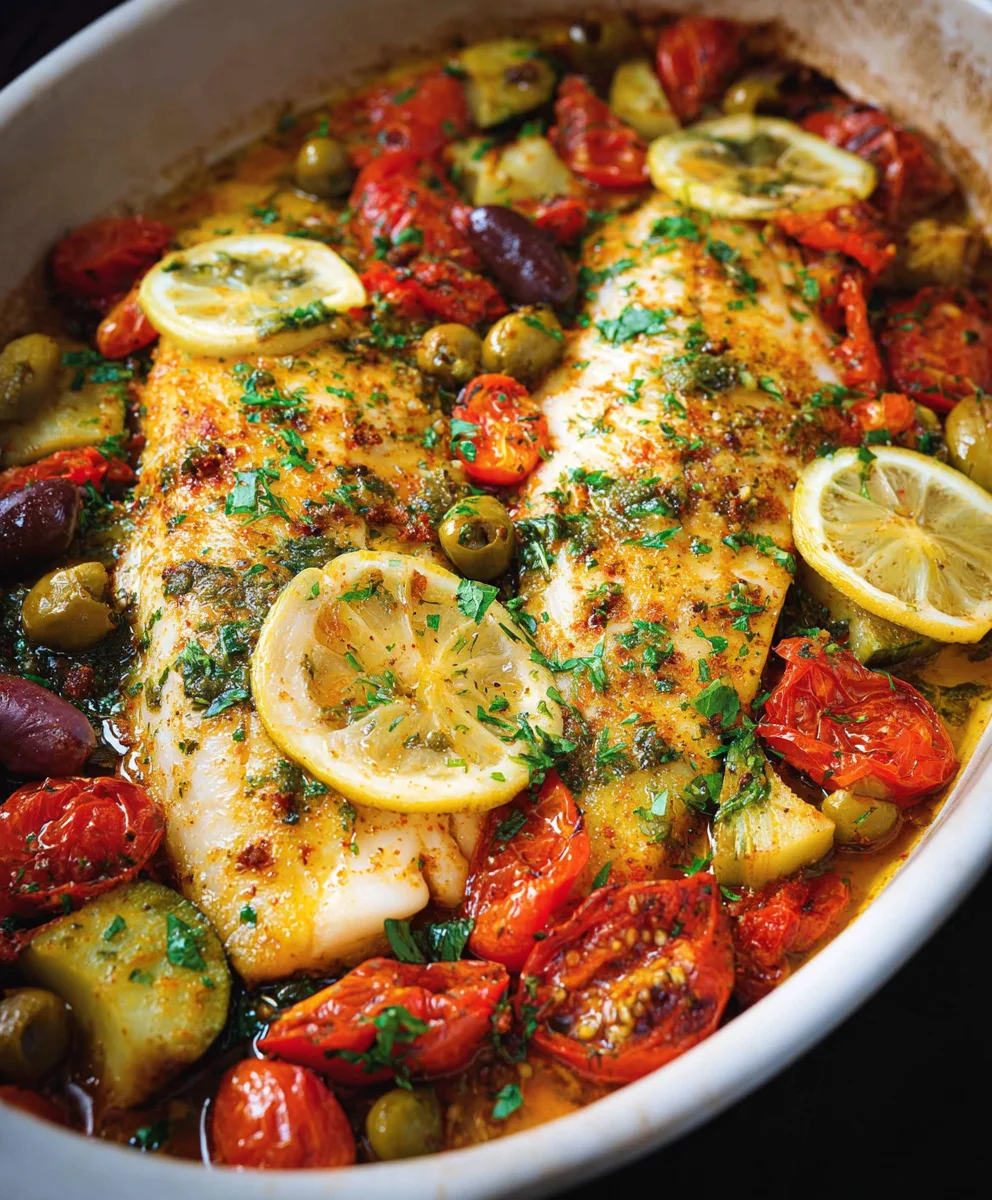 Easy Mediterranean Baked Fish Recipe - Quick & Healthy