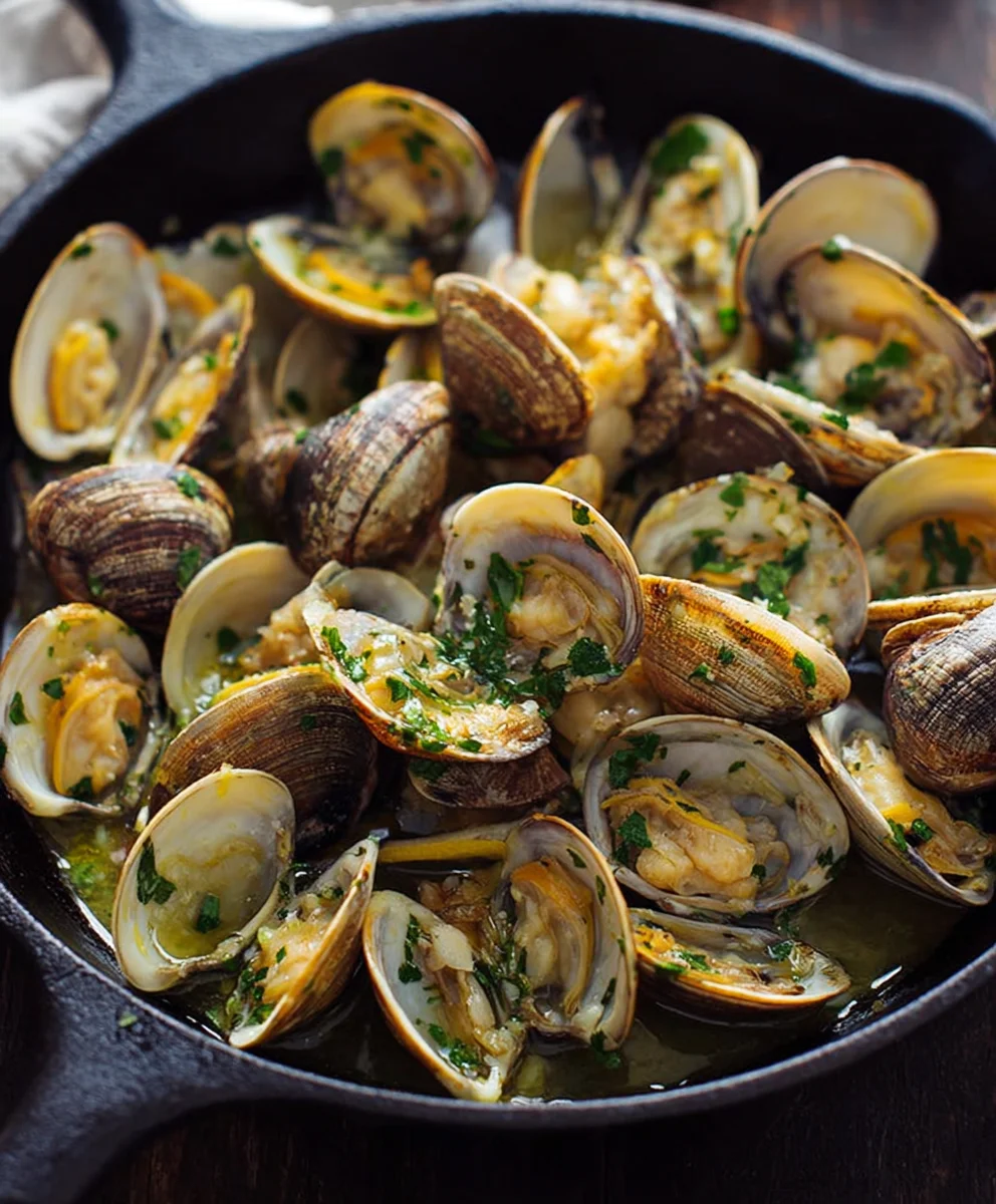 Garlic Butter Clams Recipe - Easy & Flavorful