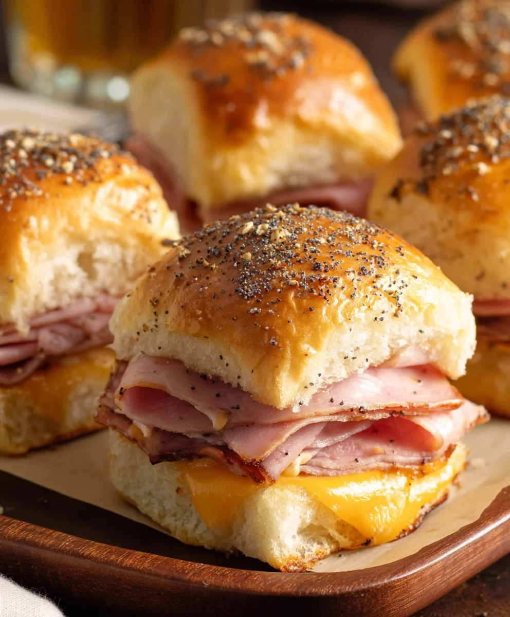 Beef Beef Ham Cheese Sliders Easy Baked Recipe