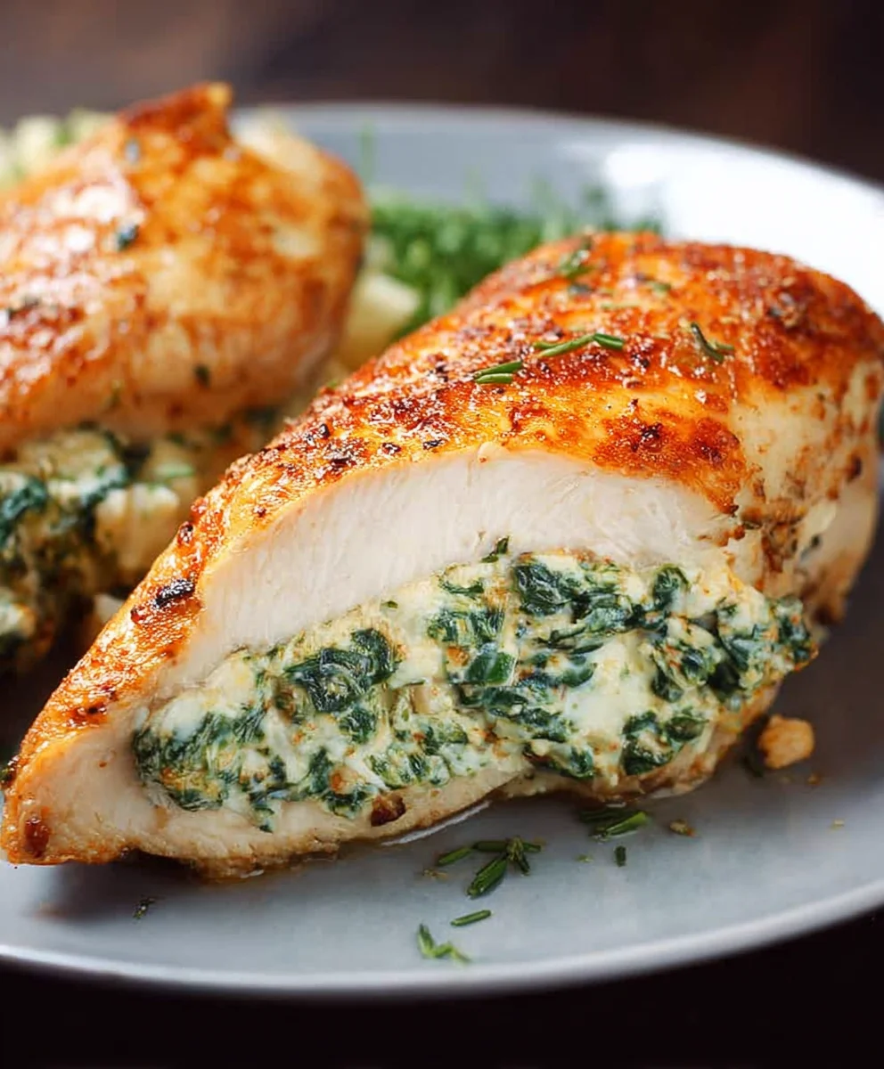 Easy Spinach Stuffed Chicken Breast Recipe