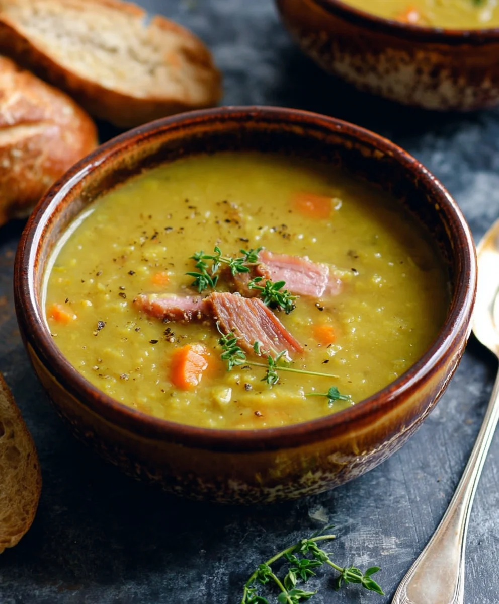 Hearty Split Pea Soup - Easy Beef & Veggie Recipe