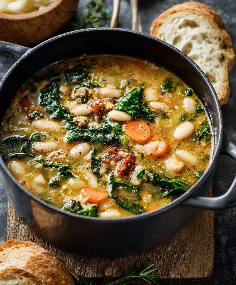 Tuscan White Bean Soup - Hearty & Delicious Recipe