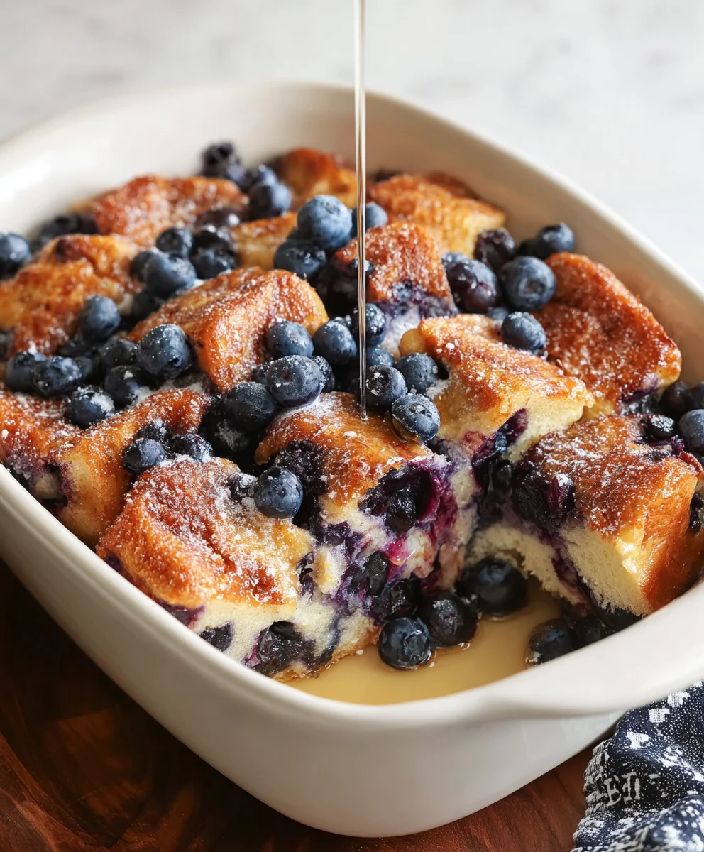 Easy Overnight Blueberry French Toast Casserole Recipe