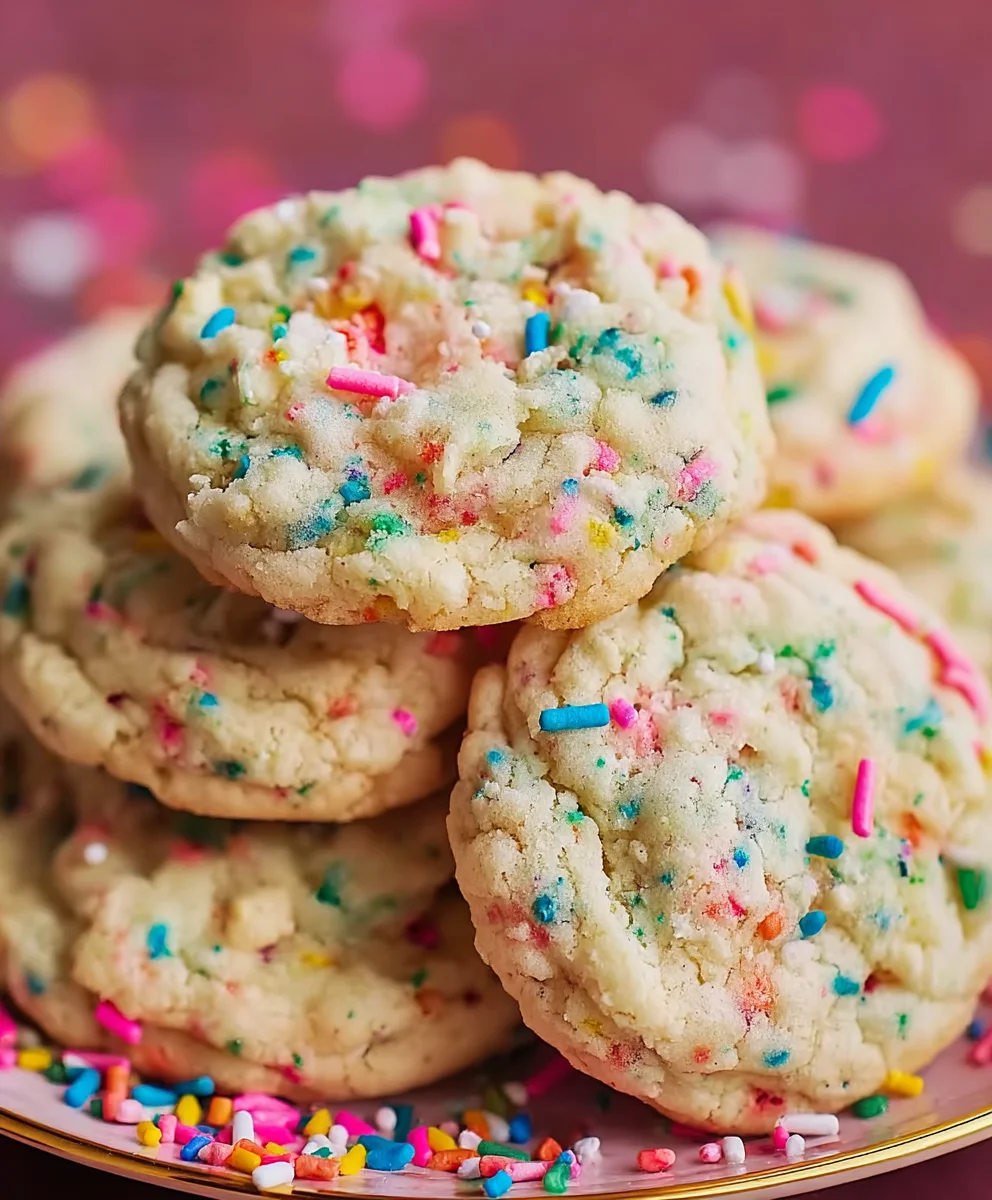 Easy Funfetti Cookies- Party Ready Sweet Treats