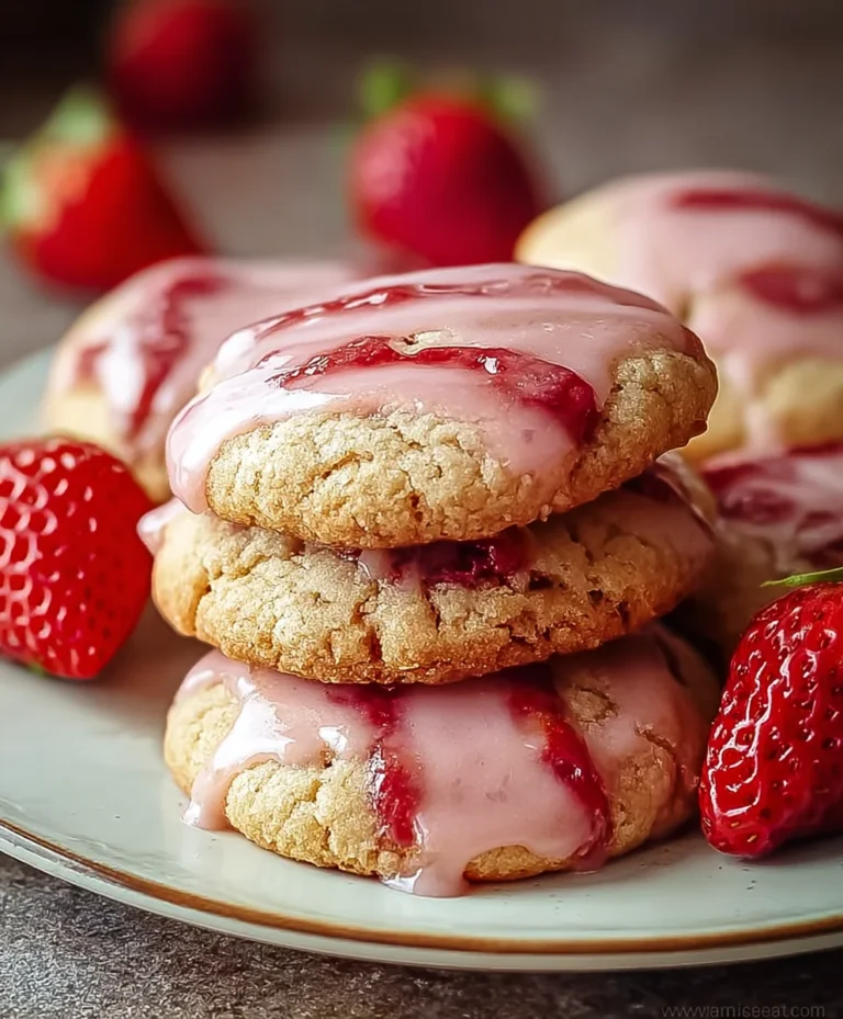 Strawberry Glaze Cookies – Easy & Delicious Recipe