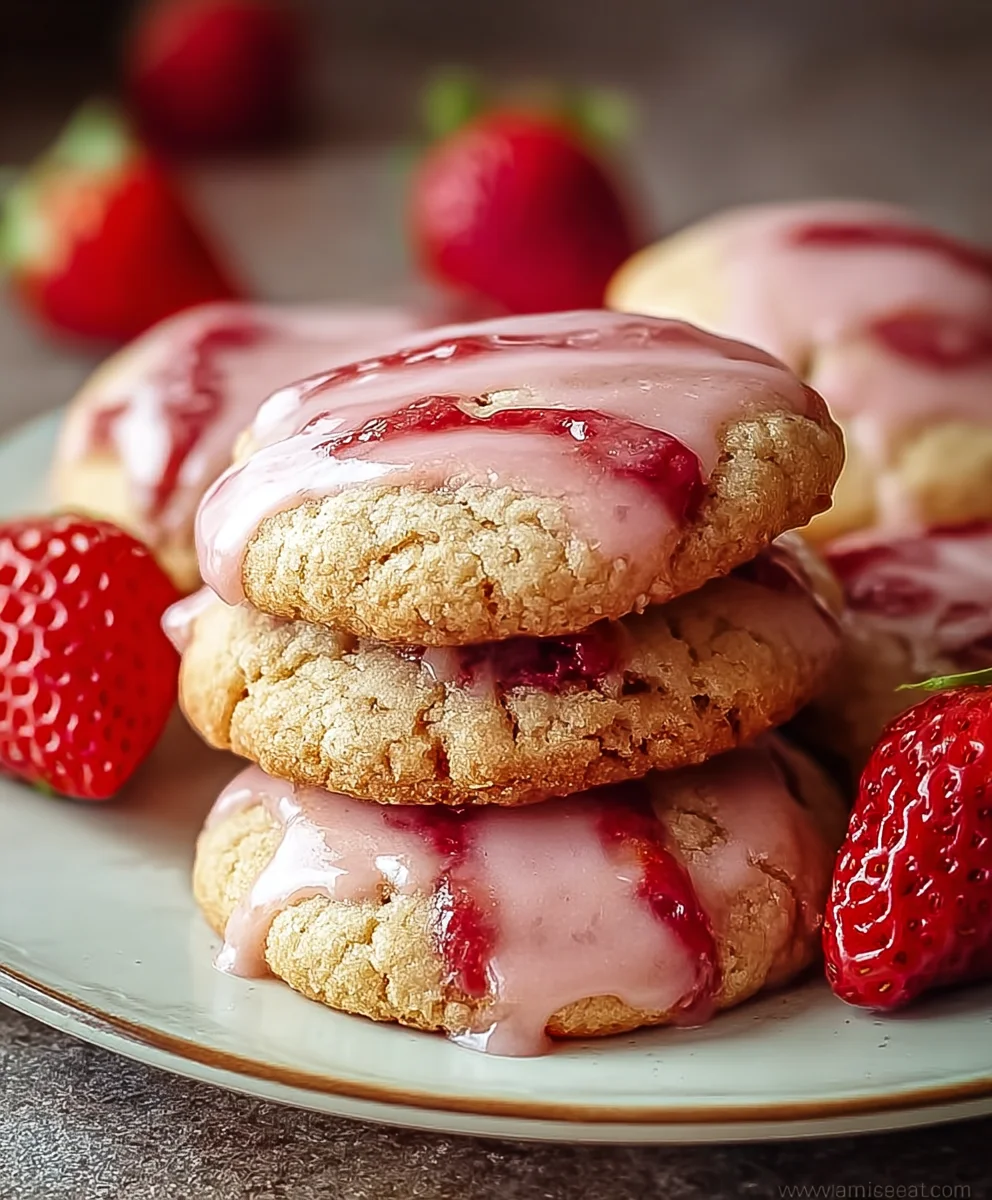 Strawberry Glaze Cookies - Easy & Delicious Recipe