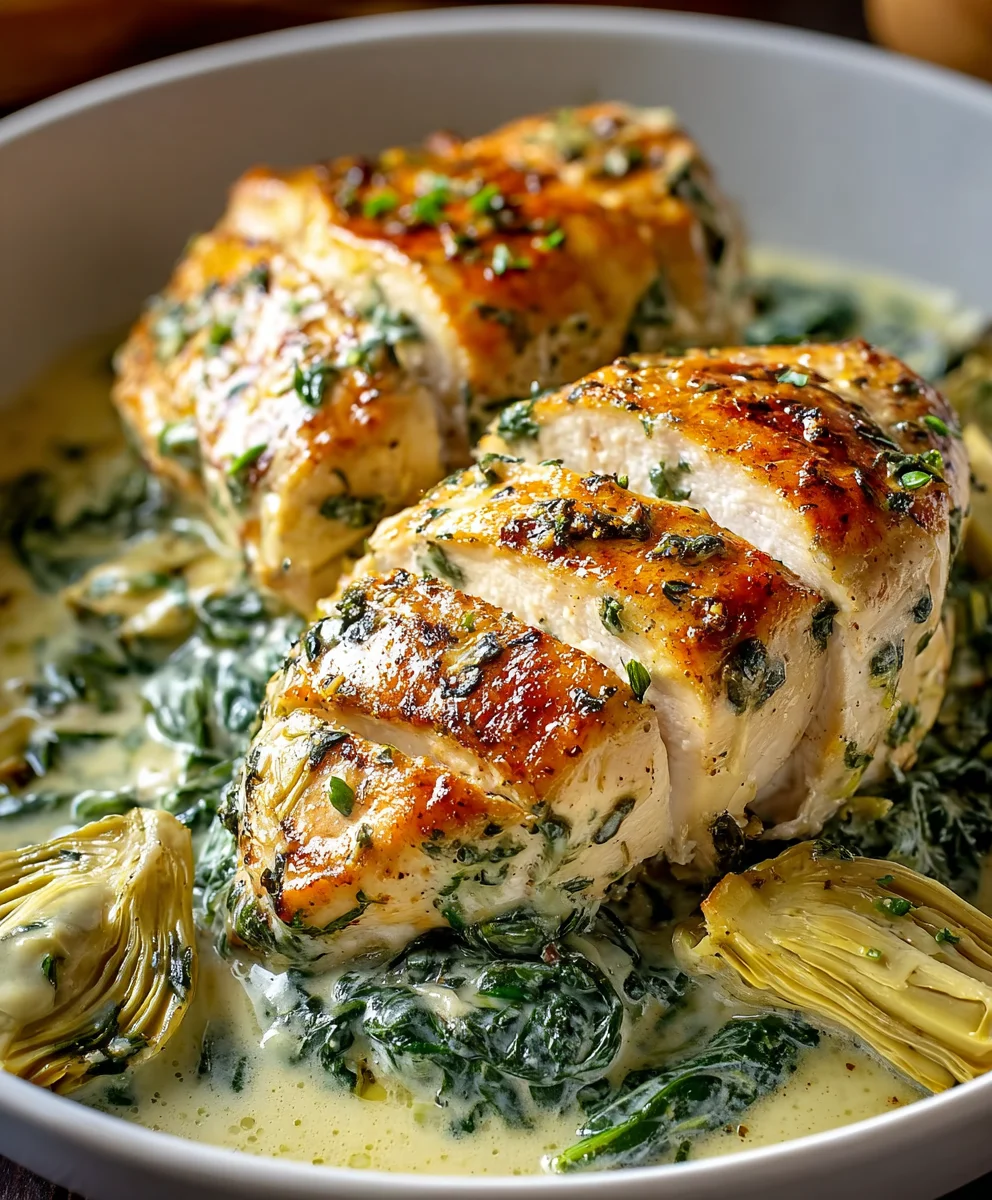Spinach Artichoke Chicken-Easy & Delicious Recipe