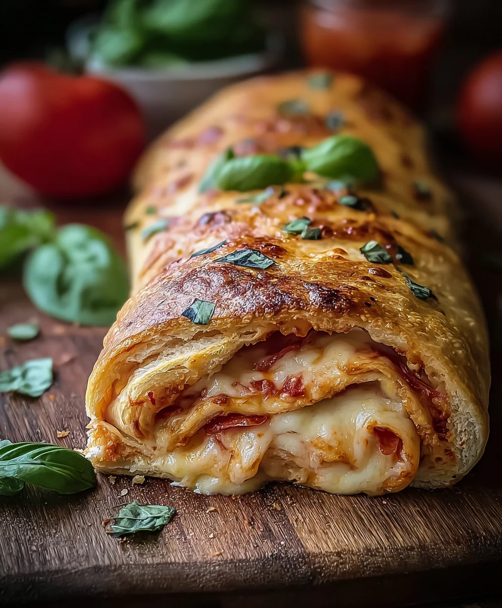 Easy Homemade Stromboli Recipe - Delicious Beef & Cheese Roll