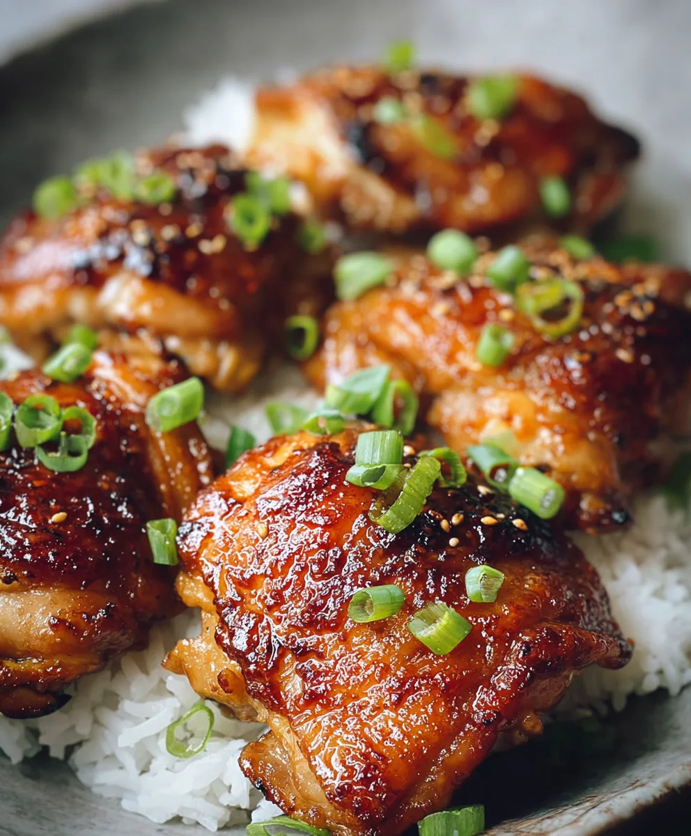 Easy Soy Garlic Chicken Thighs Recipe