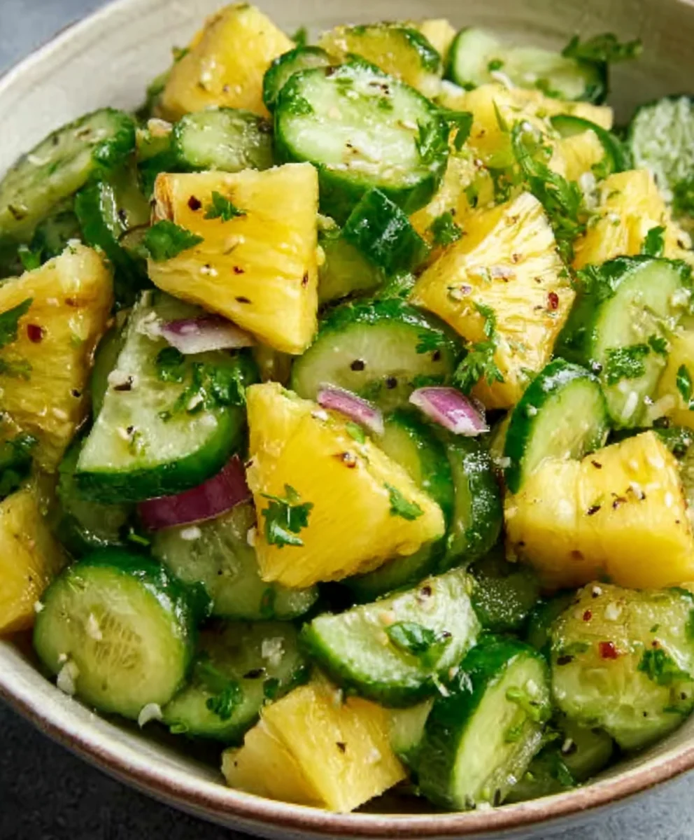 Refreshing Pineapple Cucumber Salad Recipe