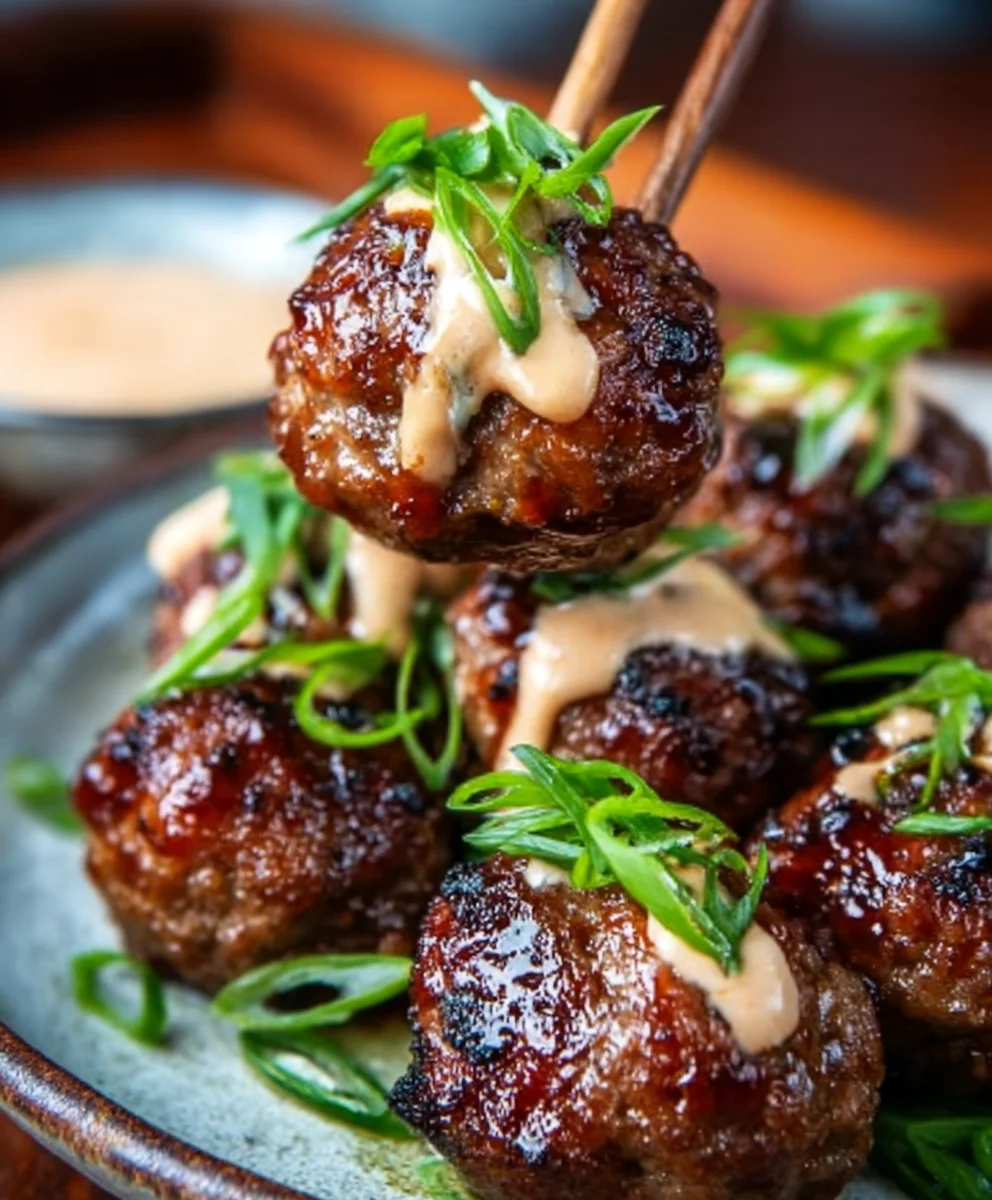 Spicy Korean Beef Meatballs - Easy Recipe