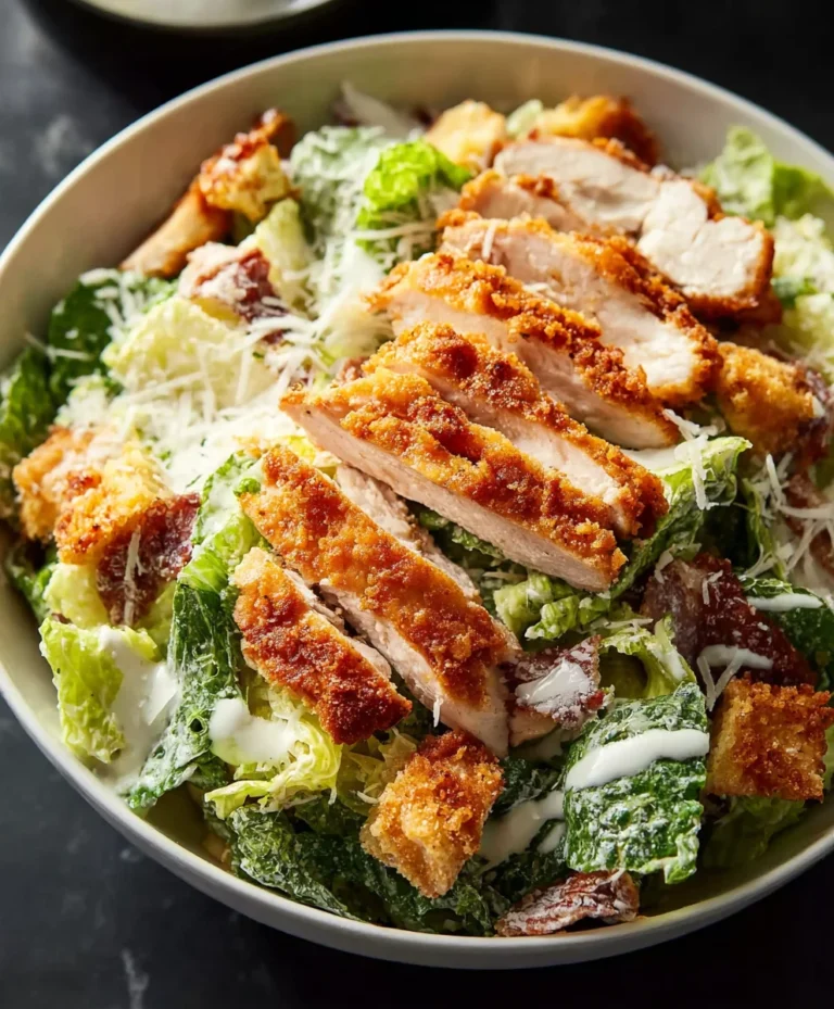 Extra Crispy Chicken Caesar Salad-The Ultimate Recipe