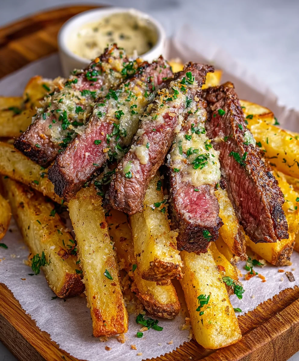 Garlic Parmesan Steak Fries-Easy Flavorful Recipe