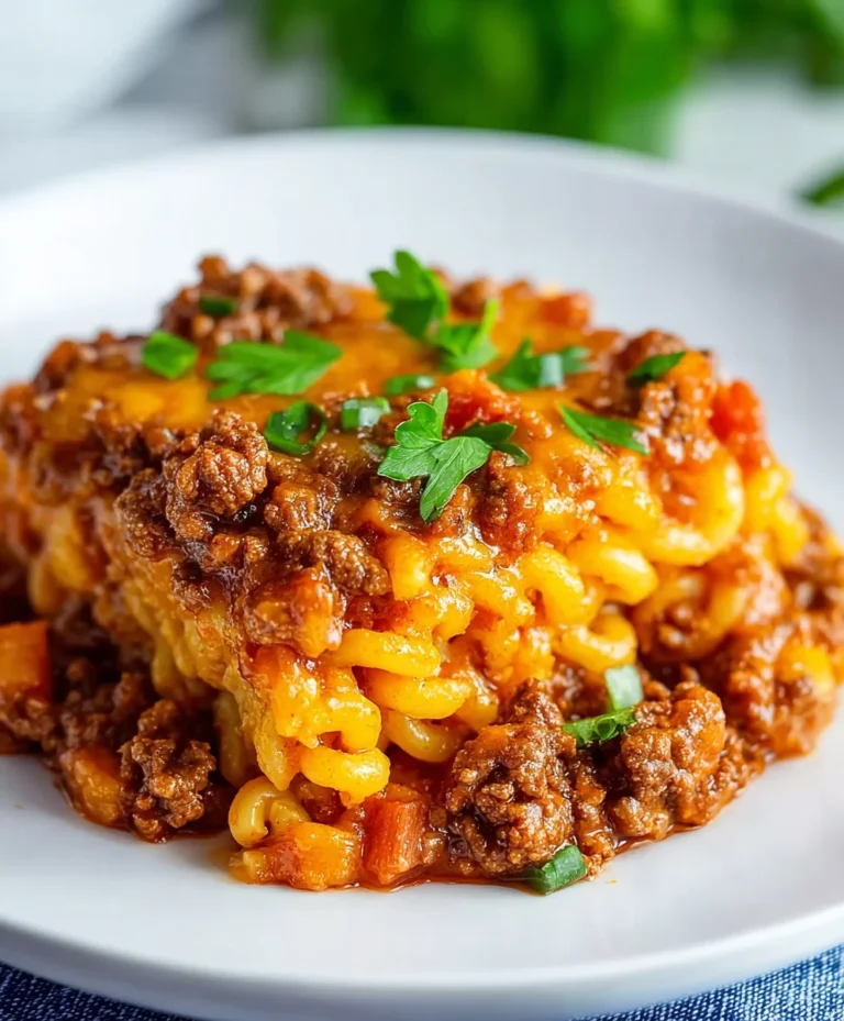 Easy Beef Sloppy Joe Casserole Recipe