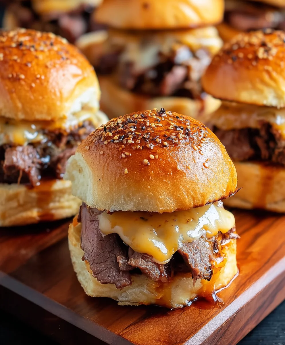 Roast Beef Cheddar Sliders Quick & Easy Recipe