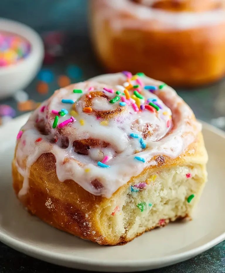 Funfetti Cinnamon Rolls-Festive Sweet Breakfast Treat