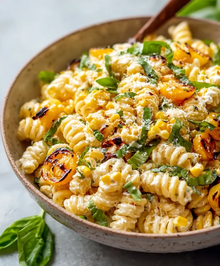 Creamy Street Corn Pasta Salad Recipe