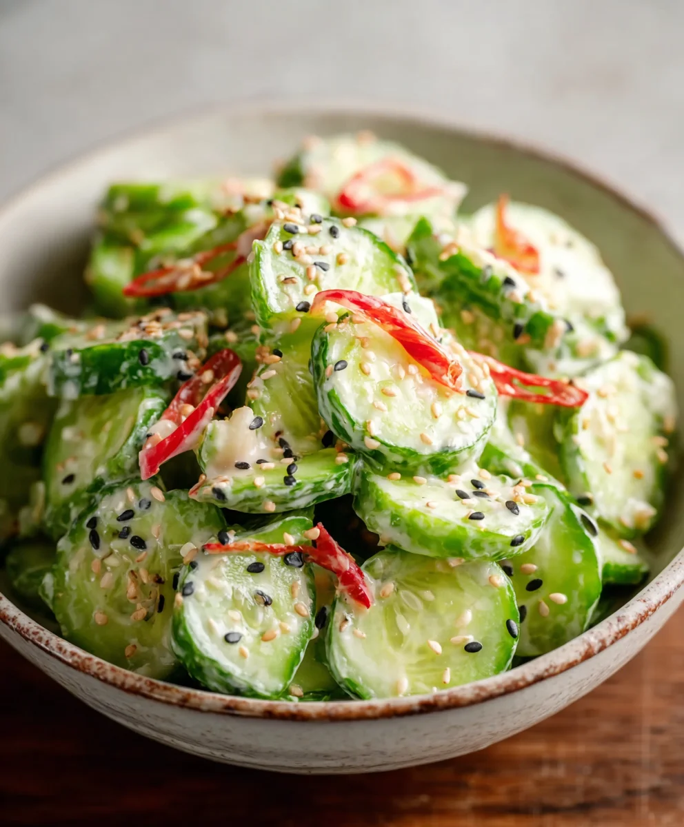 Easy California Roll Cucumber Salad-Fresh & Flavorful