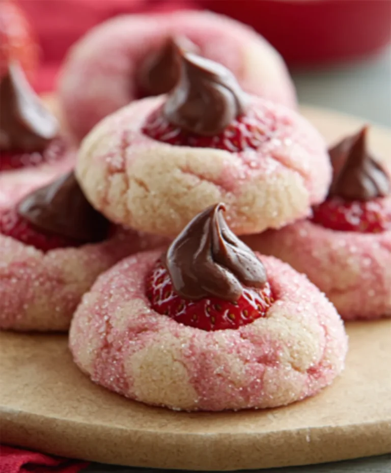 Strawberry Kiss Cookies- Easy & Delicious Recipe