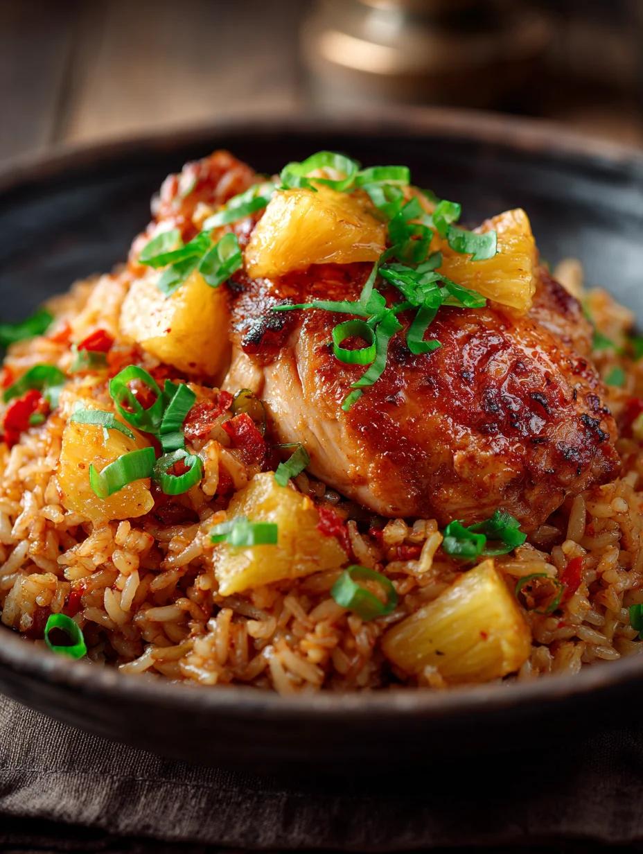 Sweet Pineapple Chicken Rice Bowl Recipe