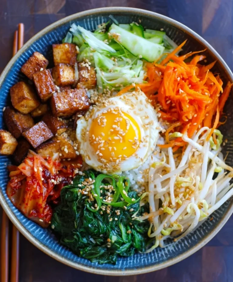 Easy Vegan Bibimbap Recipe- Healthy & Delicious Bowl