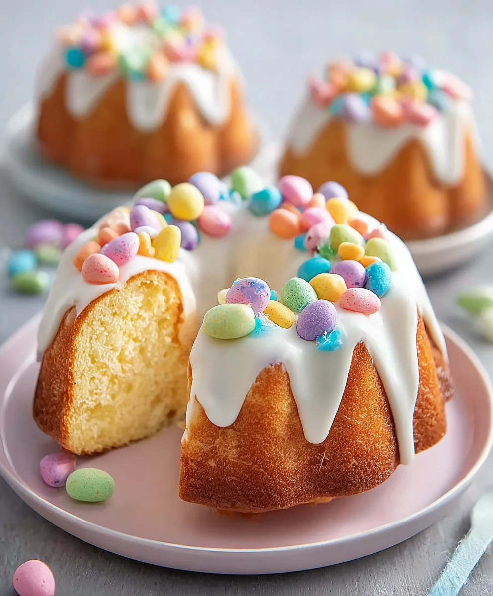 Surprise Inside Easter Bundt Cakes-Festive Treat