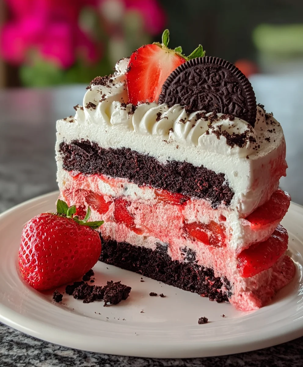 Strawberry Oreo Cake Recipe - Delicious & Easy Dessert