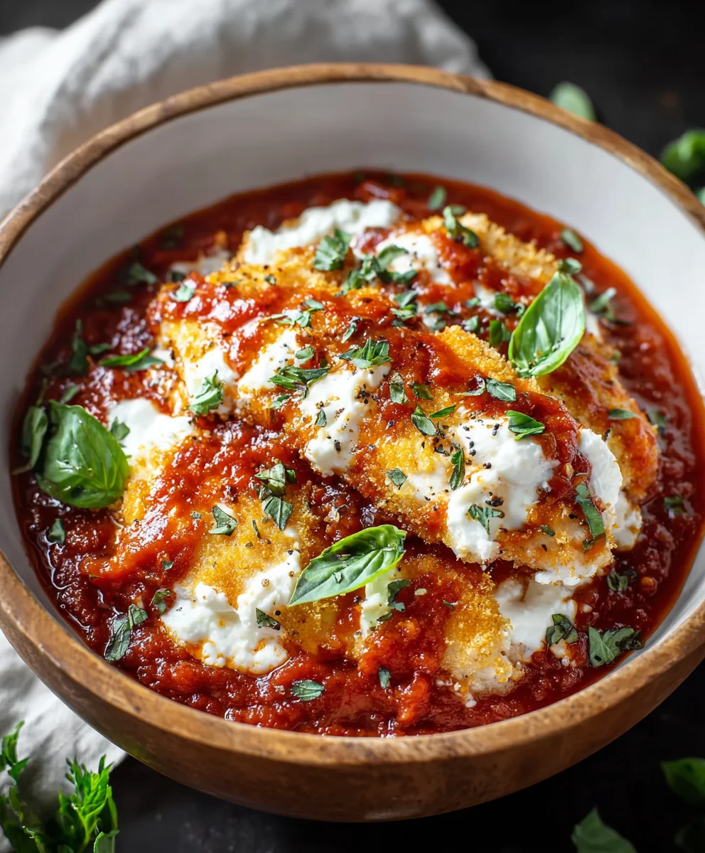 Chicken Parm Cottage Cheese Bowl - Easy & Delicious