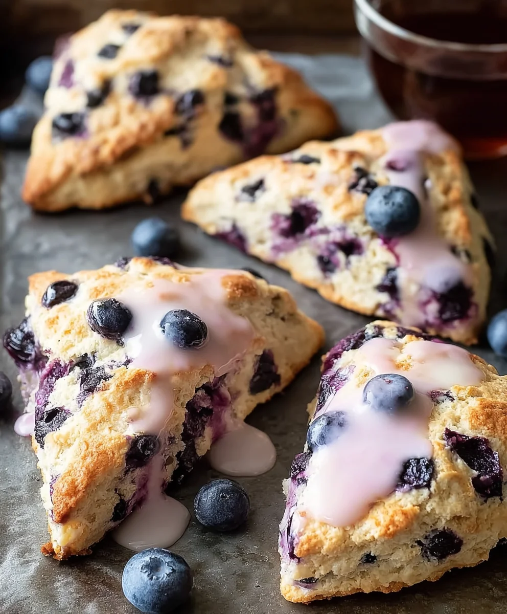 Delicious Blueberry Scones - Easy Recipe