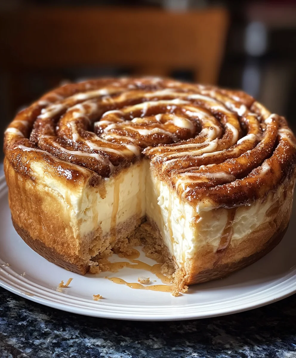 Cinnamon Roll Honeybun Cheesecake Recipe