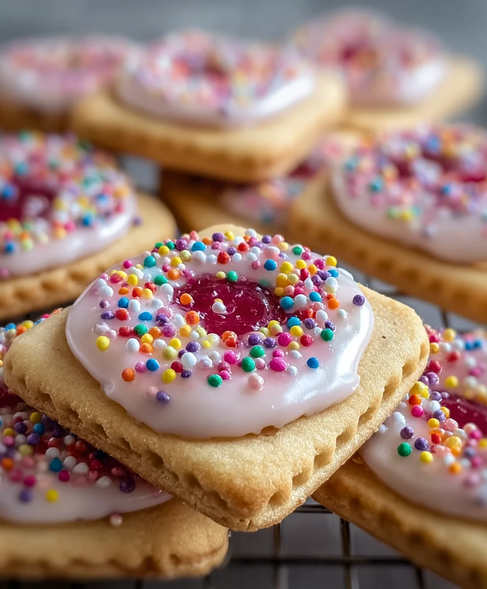 Frosted Pop-Tart Cookies - Delicious Sweet Treat