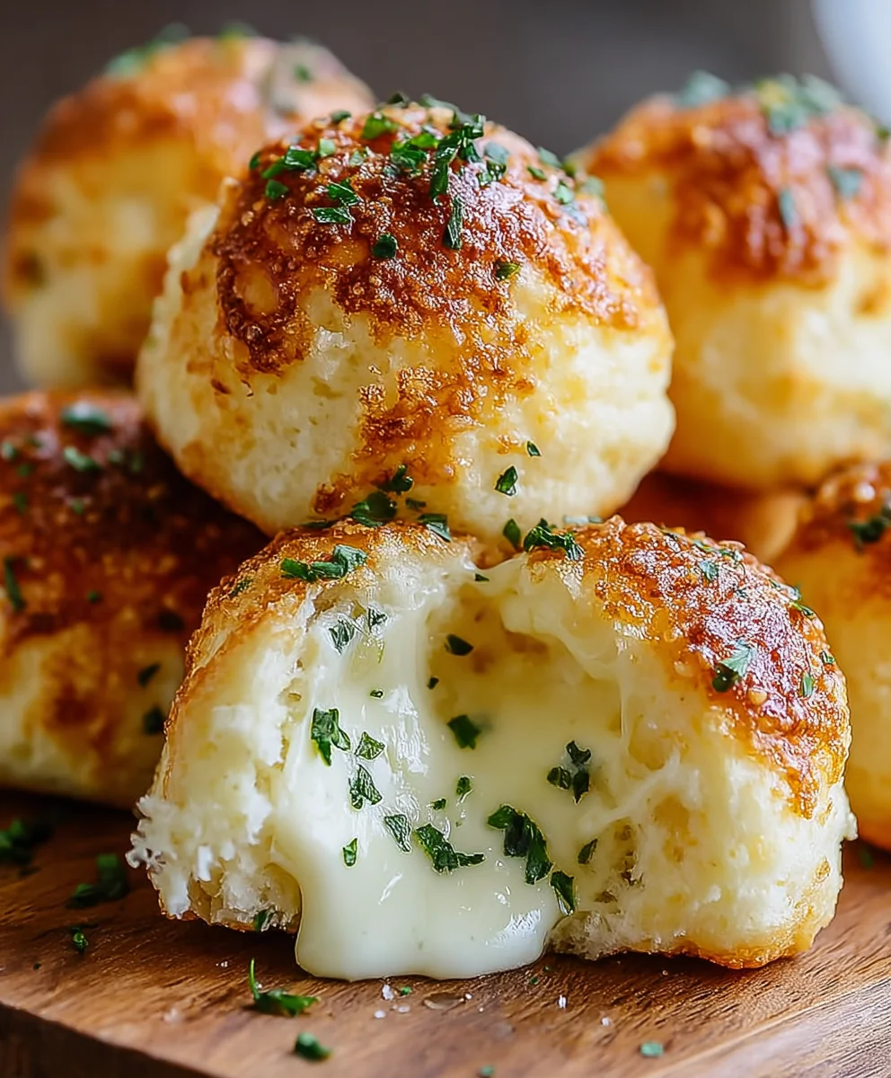 Gooey Mozzarella Biscuit Bombs-Cheesy Bites
