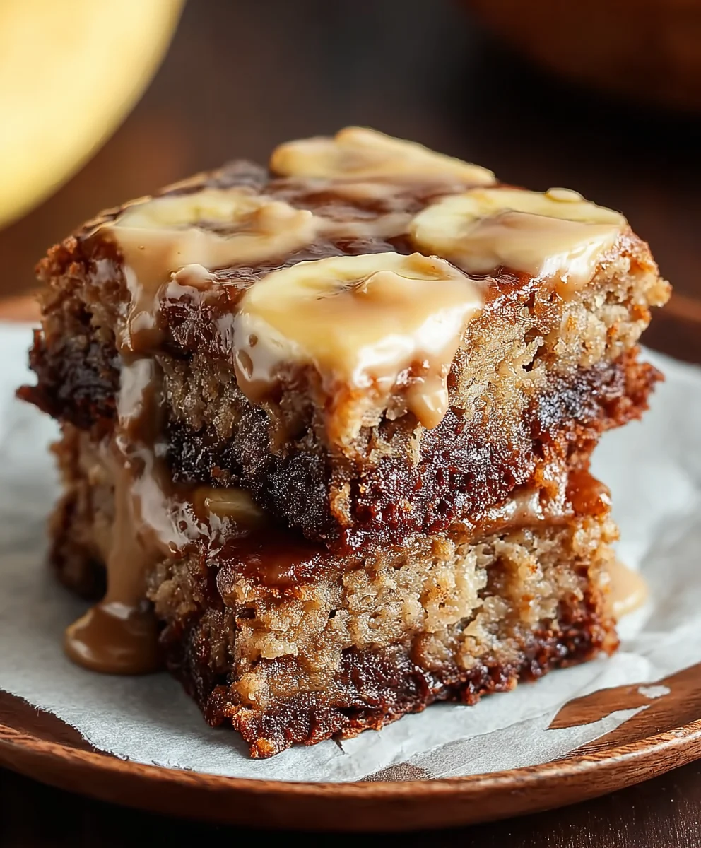 Homemade Banana Bread Brownies - Deliciously Moist & Easy