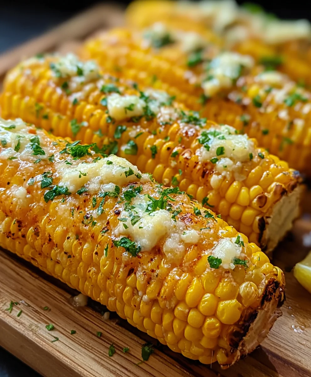 Cheesy Garlic Butter Corn on the Cob Recipe