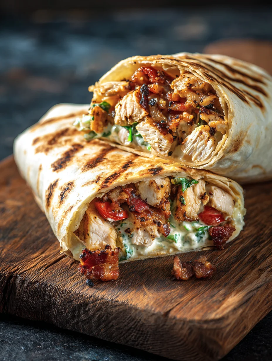 Crispy Chicken Beef Beef Bacon Ranch Wrap Recipe