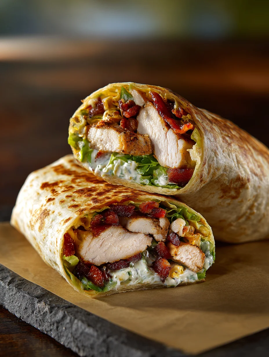 Crispy Chicken Beef Beef Bacon Ranch Wrap Recipe